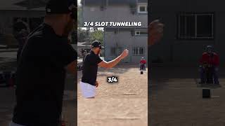3/4 Arm Slot 2-Pitch Tunneling | #shorts