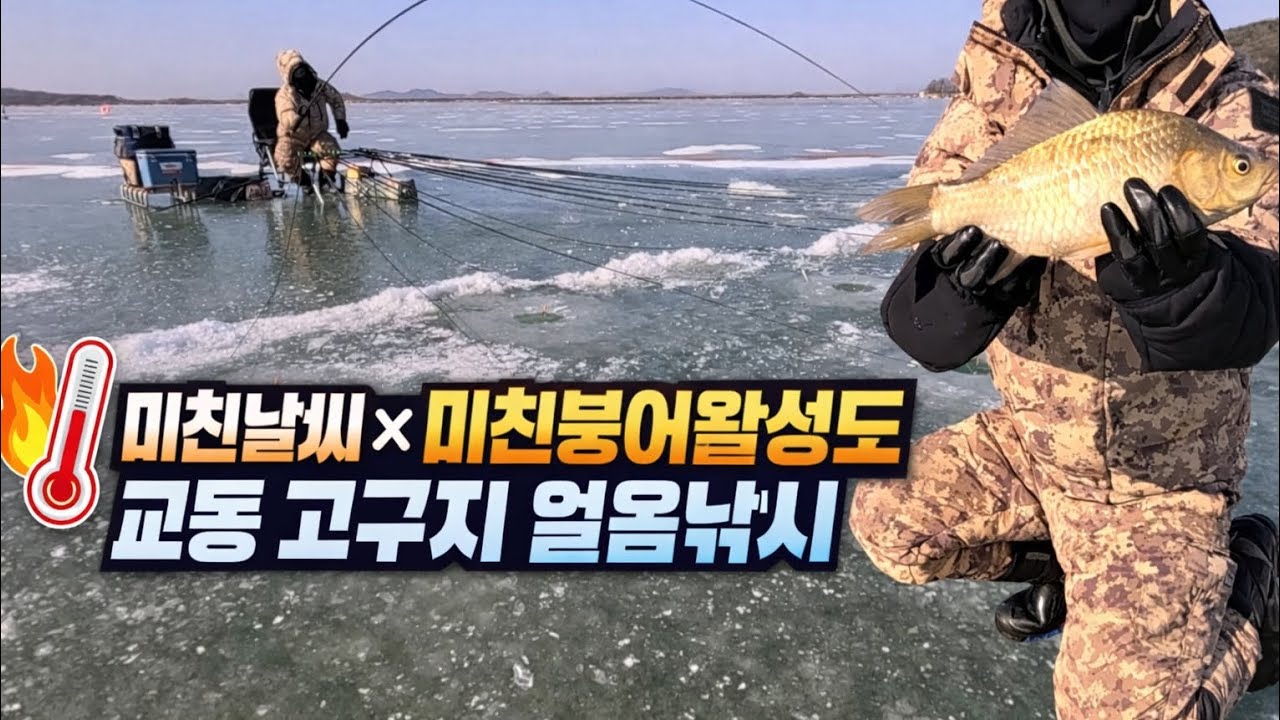 미친날씨에 터졌다! 교동 고구지 붕어 활성도 실화냐