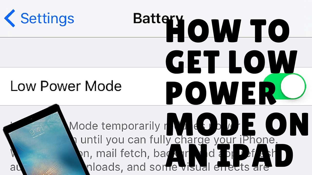 2020 *easy* LOW POWER MODE on an IPAD tricks --- Under A Hundred (Week ...
