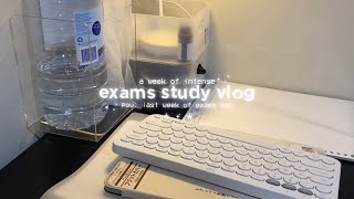 💬 finals week study vlog: cram for 4 exams with me, late-night study sessions, senior high school