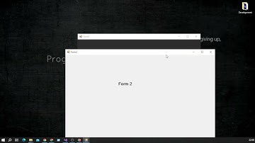 How to open another form using button in c# | Windows forms