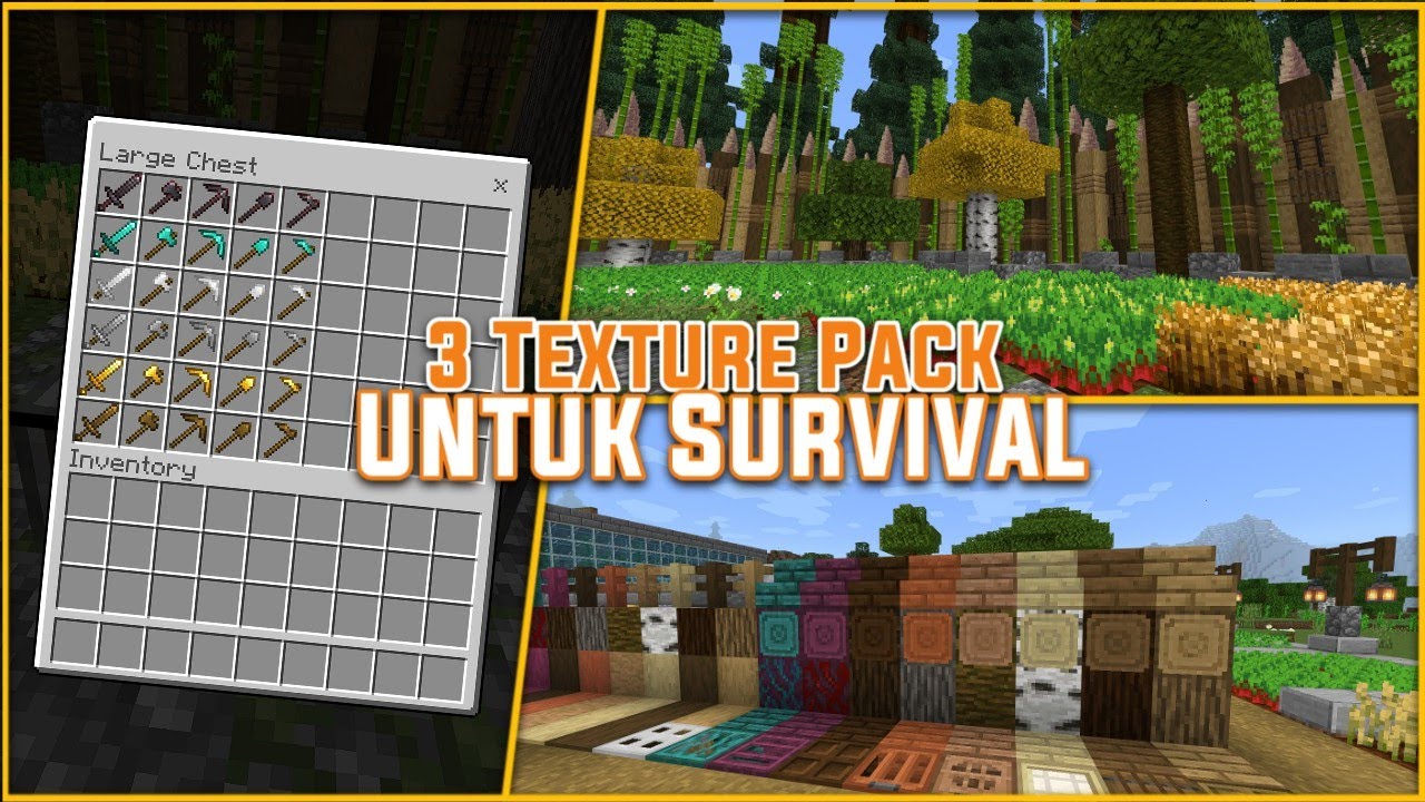 3 Texture Pack Yang Cocok Untuk Bermain Survival Di Minecraft PE - Part ...