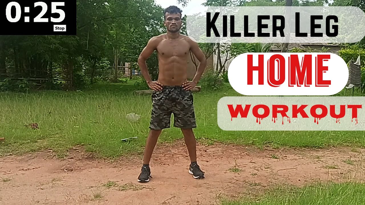Get Stronge Legs in 4 MIN ।। Killer Home LegWork Out (No Equipment ...