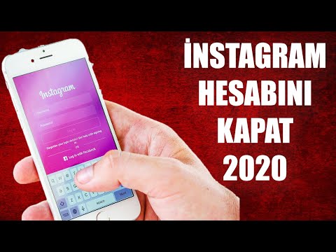 İNSTAGRAM HESABI NASIL KAPATILIR (2020)