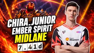 🤯 CHIRA_JUNIOR [Ember Spirit] MID 7.41d - DOTA 2 HIGHEST MMR MATCH#dota2   #dota2gameplay
