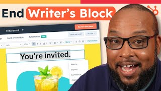 Marketers: THIS TOOL ends writer’s block | HubSpot AI