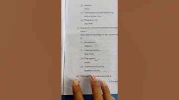 Creative & Inclusive education question of B.ed sem-4 (SKMU) 2021