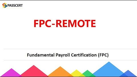 Fundamental Payroll Certification (FPC) FPC-REMOTE Exam Dumps