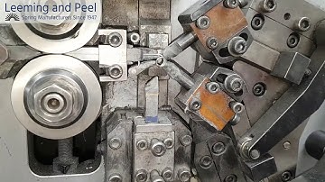 Leeming & Peel Manufacturing Conical Spring on CNC Coiler