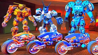 Grand Police Bike Robot Transforming Gangster Crime Arena Battle Android Gameplay By Games Zone screenshot 4