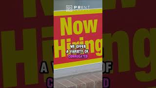 Correx Board Printing For Builders, Events Promotions Durable Affordable Signs