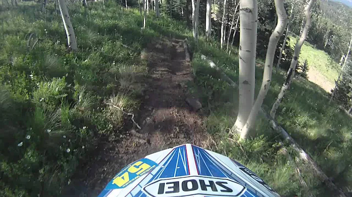 Bryan Burch riding DH in Colorado