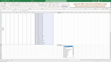 Lập trình VBA tạo hàm tách chuỗi thành mảng