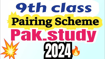 Pak.Study 9th class Scheme 2024- 9th class pak.study pairing scheme 2024-Afshan Mubeen Presentation🤩