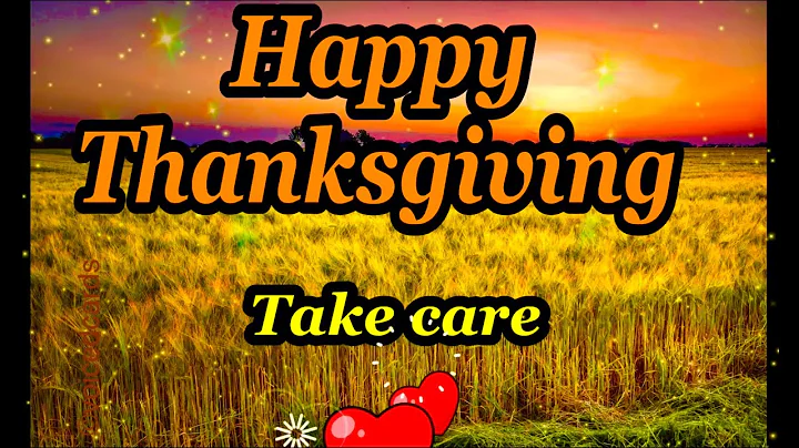 THANKSGIVING GREETINGS VIDEO MESSAGE ECARD