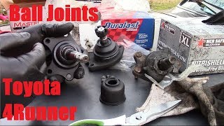 Replacing the upper and lower ball joints on a 1992 toyota 4runner
reviewing for install ease quality from autozone, o'reilly auto parts
...