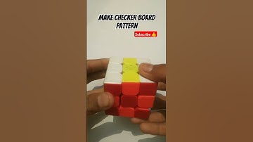 How to make checker Board pattern in 3 by 3 Cube #rubikscube #patterns #viralshorts #shorts