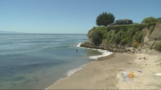 Privates beach, popular with santa cruz surfers, is behind lock and
key -- if you want to enter may have pay a $100 fee. it's another test
of the publ...