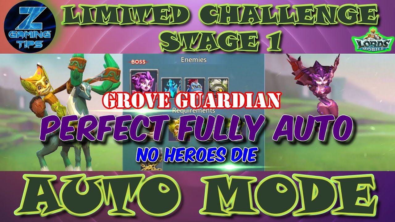 Grove Guardian Limited Challenge Stage 1 | Grove Danger Stage 1 (Perfect Fully Auto Teams) Part 2