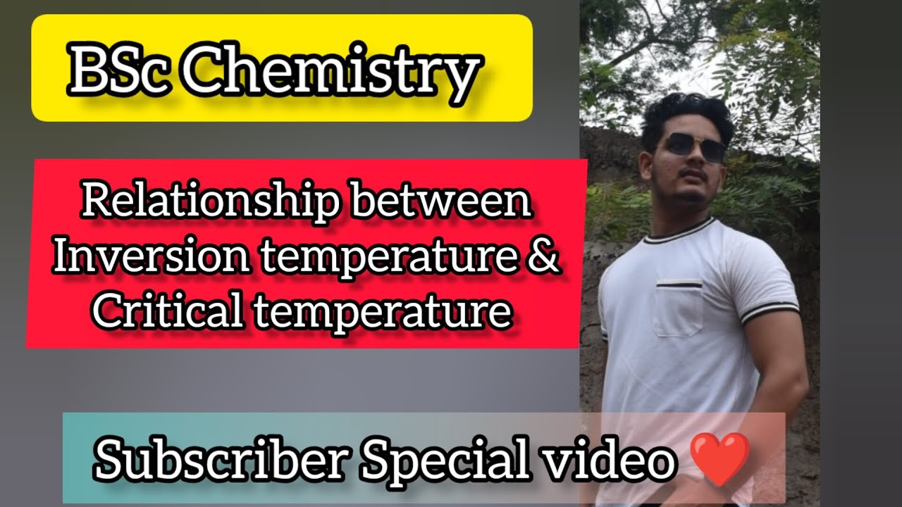 Relationship between Inversion temperature and Critical temperature | Subscriber Special video ❤️ |