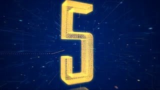 Hi-Tech Digital Space Countdown Hd Stock Motion Graphics