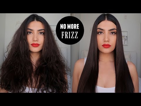 HOW TO STRAIGHTEN AND CURL FRIZZY HAIR