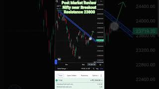 #Post Market #Review #Nifty near #Breakout #Resistance 23800#Option Sell #Option Trade #videoviral 😊