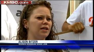 Protests call for minimum wage increase