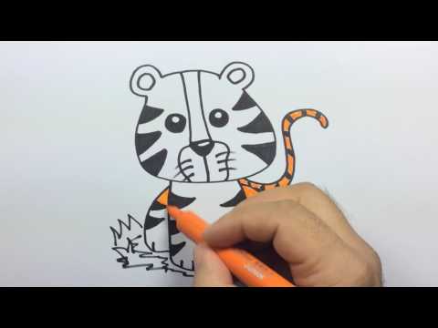 Vídeo: Como Aprender A Desenhar Um Tigre