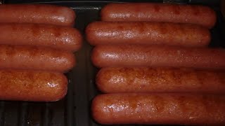 How to grill hotdogs On a George foreman grill