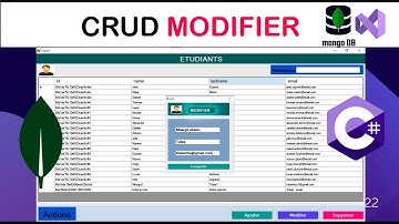 CRUD C# MONGODB - MODIFIER UN ÉTUDIANT | Windows Forms Partie 5/6