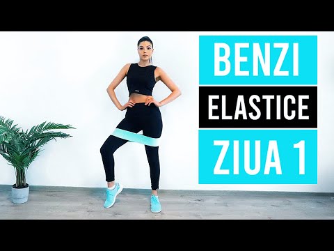 ANTRENAMENT CU BENZI ELASTICE/ZIUA 1/ EXERCITII PENTRU ABDOMEN+ EXERCITII PENTRU FESE [HD]