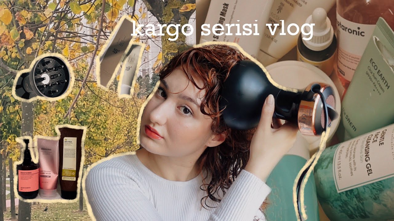 benimle bir gün // kargo serisi, sabah & akşam cilt bakımı, saç bakımı VLOG