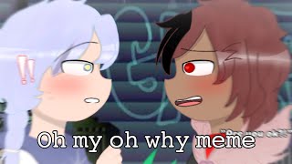 Oh my oh why meme || ❤️Desire x Sprinkle💙💫 || ship child || Sans au || Gacha + Art ||
