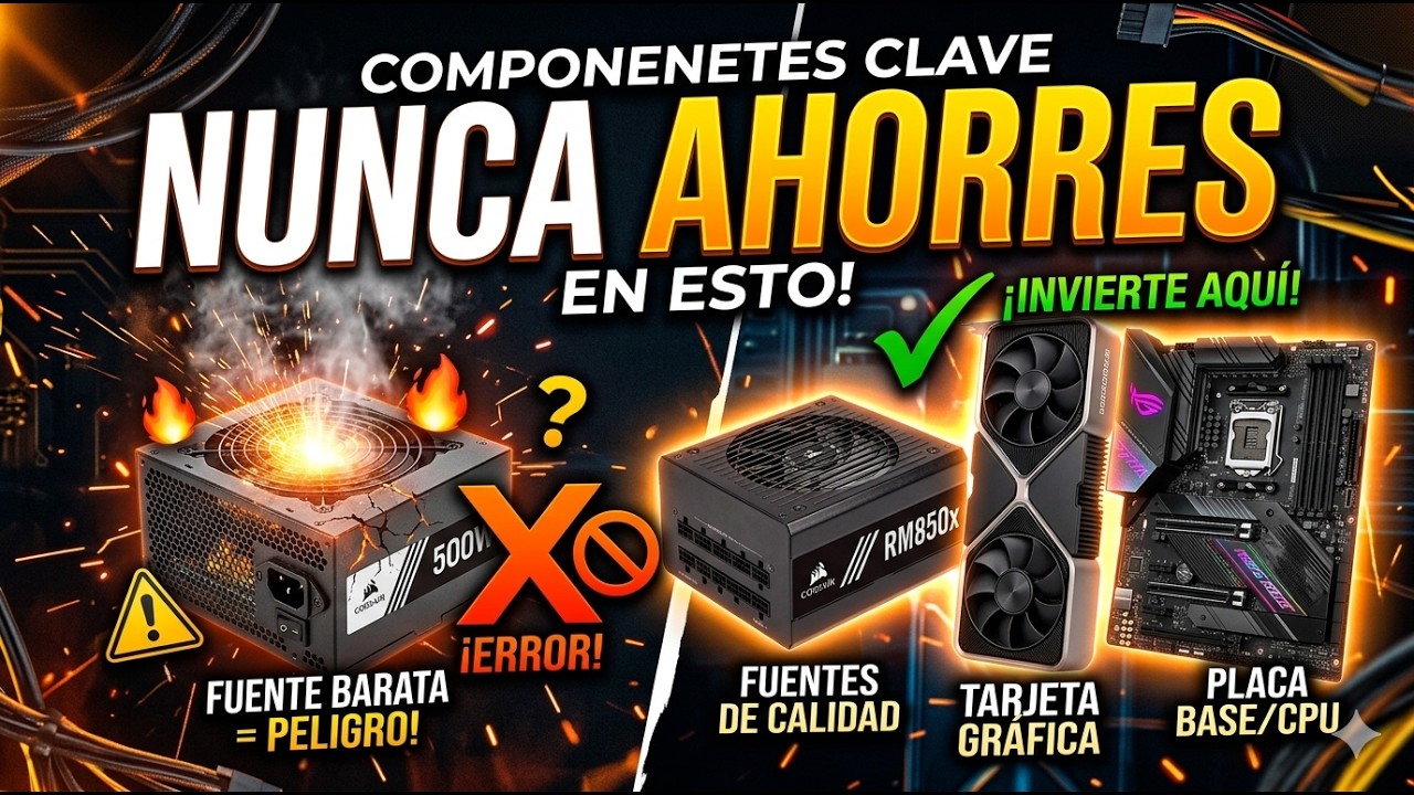 ¡NO COMPRES ESTOS COMPONENTES BARATOS! 😡 Los ERRORES que DESTRUYEN tu PC Gamer