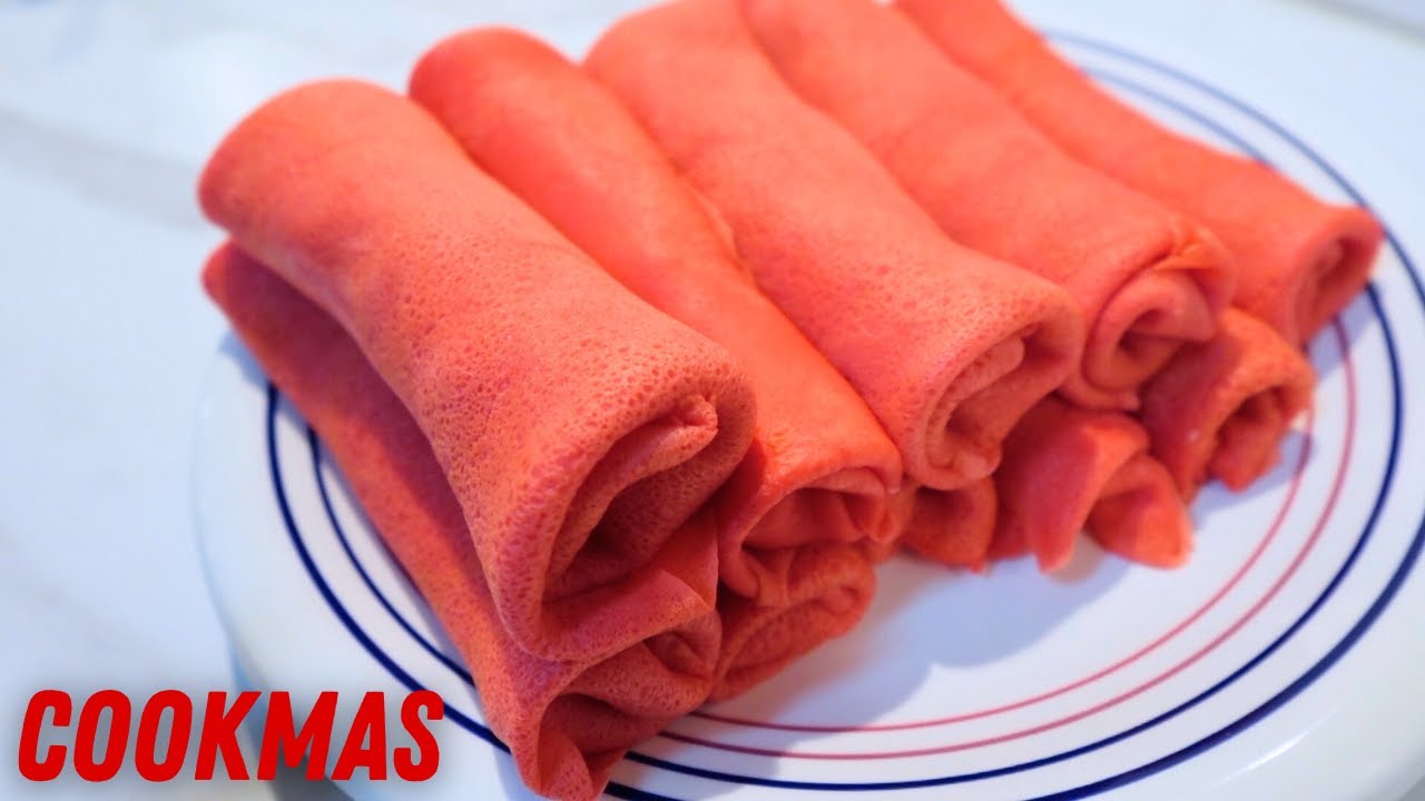 Roze pannenkoek met KOKOS oftewel Surinaamse KOKOSFLENSJES - moeders recept - CookMas 10/25