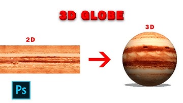 How To Create 3D Globe In Adobe Photoshop | Photoshop Tutorial