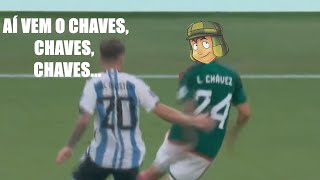 Chaves mencionado na transmissão de México X Argentina 2022