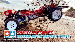 Tamiya Hotshot: Extreme Beach Drifting & Flips!