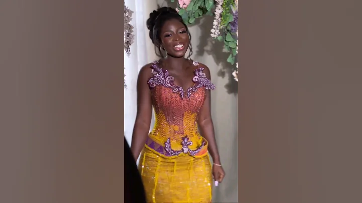 Her melanin 🔥 #africanweddings #nigerianwedding #kente #viral