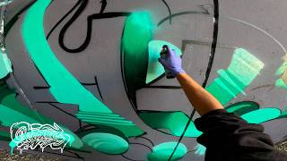 💧 Green & Orange COLOR COMBO Graffiti Letter In The TUNNEL 💧 [ Resaks ]