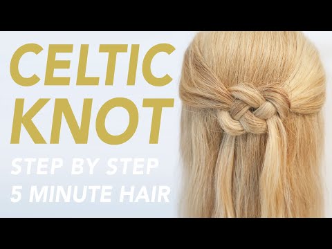 How To Do a Celtic Knot Step By Step For Beginners [CC] | EverydayHairInspiration
