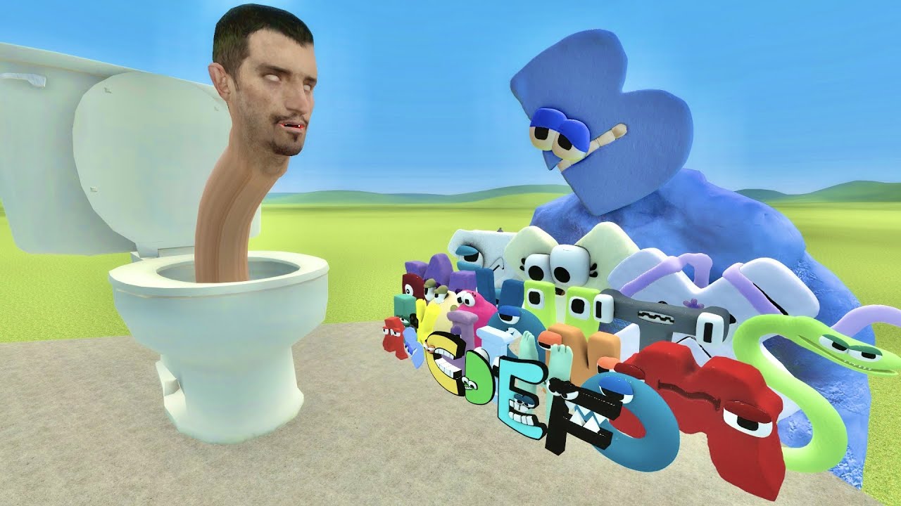 SKIBIDI TOILET VS ALPHABET LORE FAMILY In Garry's Mod! 