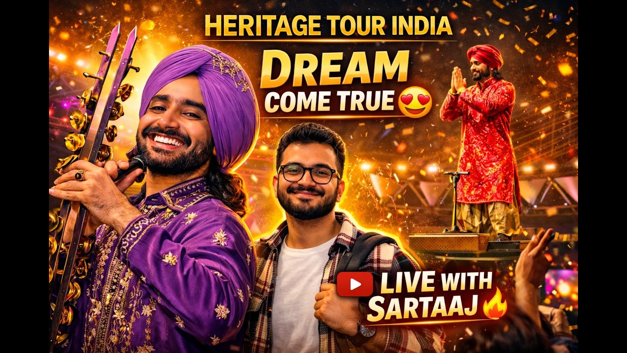 Satinder Sartaaj Live Concert Vlog 🔥 | Heritage Tour India | NEW DELHI |2026 | Dream Come True