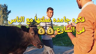 خرجت من المزرعه اعمل مسابقه مع الناس في الشارع _ الناس كانت مستغربه 