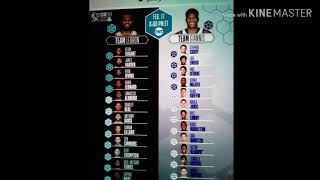 NBA All⭐stars 2019 team Lebron vs team Giannis
