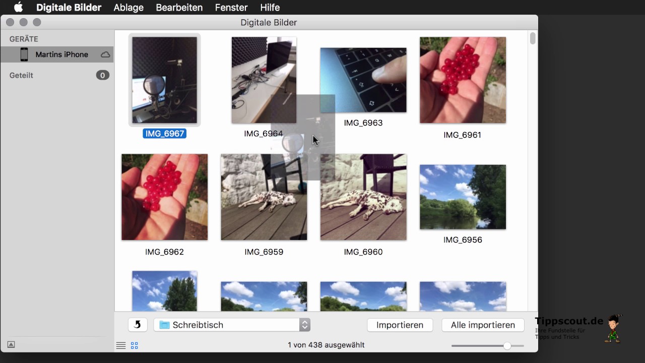 Fotos vom iphone auf mac