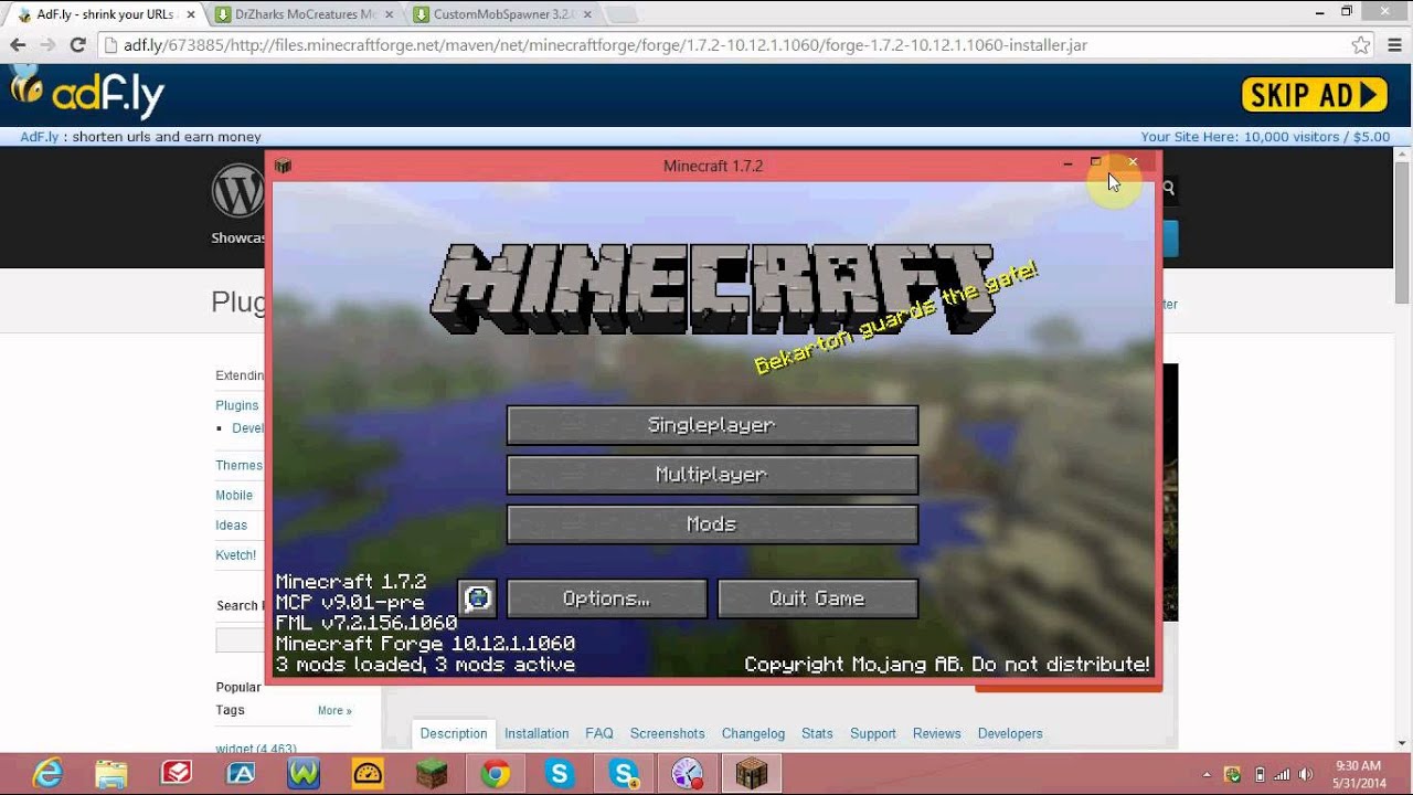 Minecraft Mo creatures Tutorial