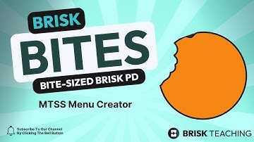 Brisk Bites 19- MTSS Menu Creator