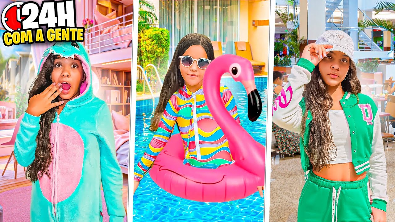 TUDO QUE FIZEMOS EM 24 HORAS JUNTO COM VOCÊS *O dia de quem foi melhor ?